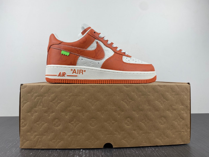 l**isV*t*n x nike air force lv orange 20230303