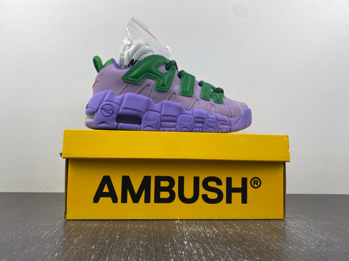 ambush x nike air more uptempo low “lilac” fb1299-500