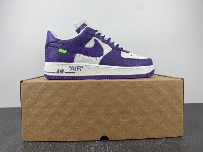 l**isV*t*n x nike air force lv purple 20230213