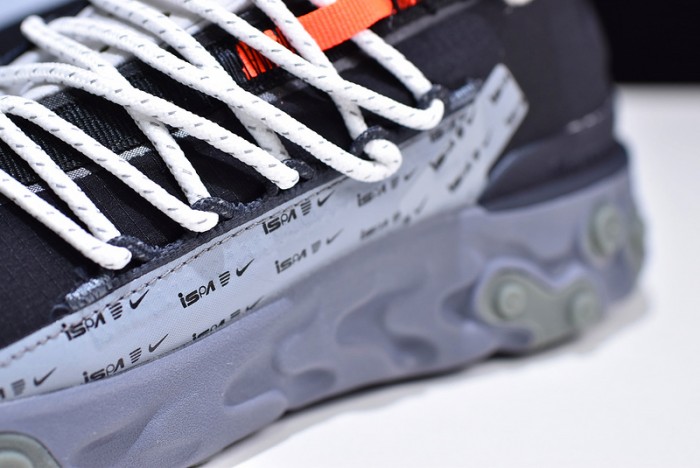 nike react wr ispa black grey ar8555-001