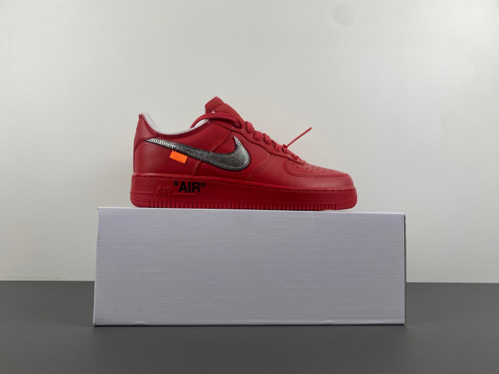 nike off-w x air force 1 low red ao4297-600