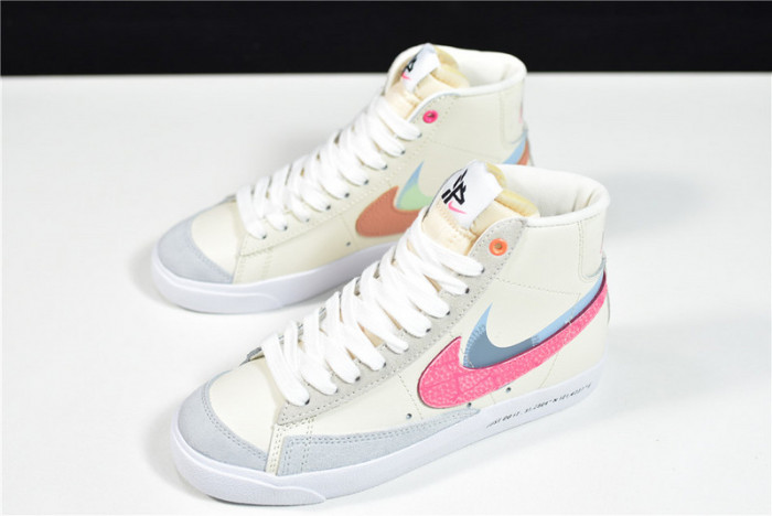 nike blazer mid “shanghai” beige/pink-orange dc0707-164