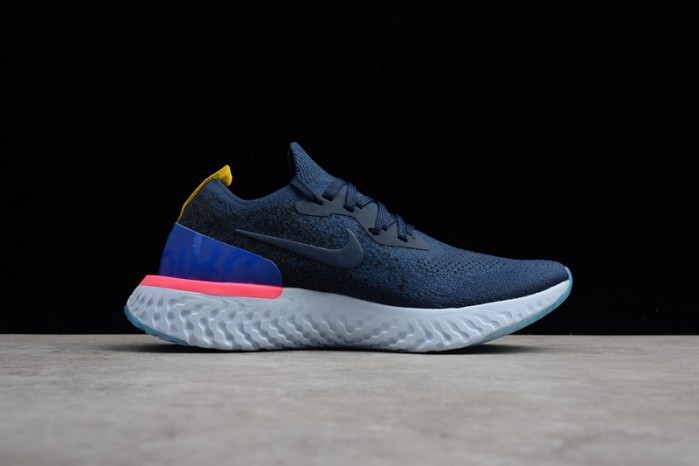 nike epic react flyknit blue aq0067-400