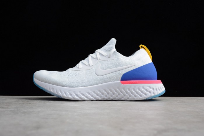 nike epic react flyknit white aq0067-101