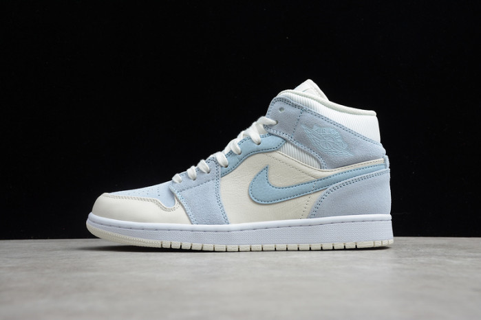 airjordan 1 mid mixed textures blue da4666-100