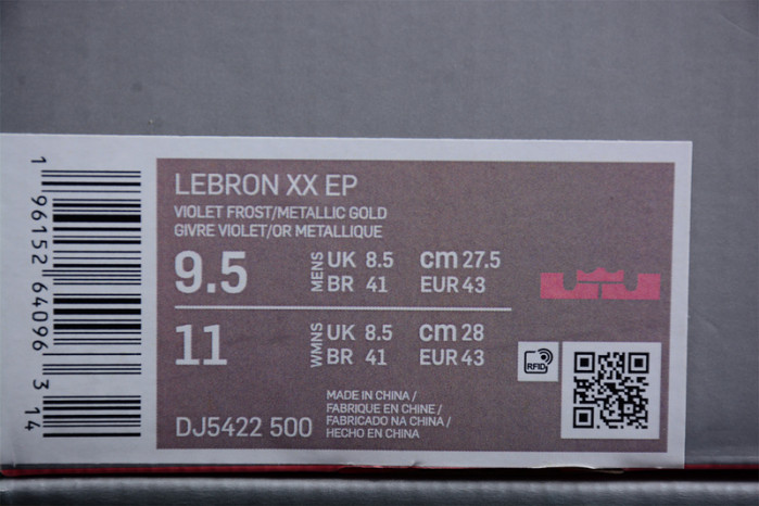 nike lebron 20 lbj20 dj5422-500