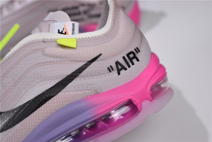 ow nike air max 97 rose aj4585-600