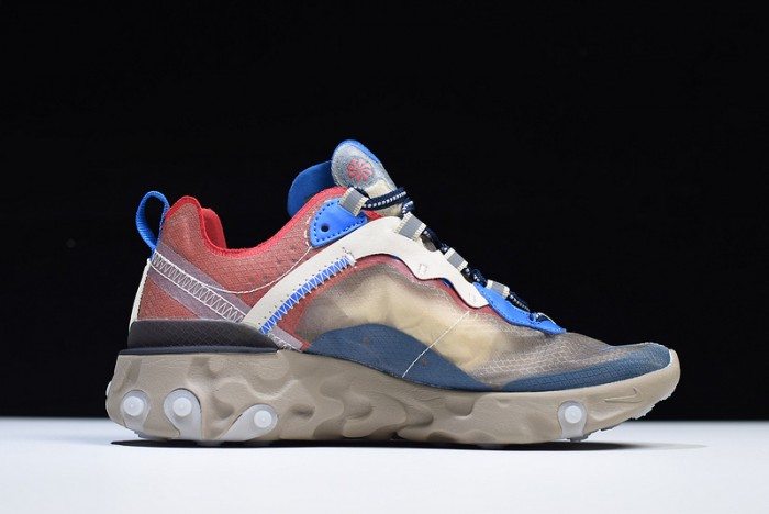 undercover x nike react element 87 khaki red bq2718-200
