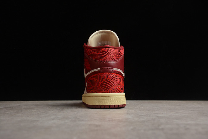 jordan 1 mid se tiki leaf team red dz2820-601
