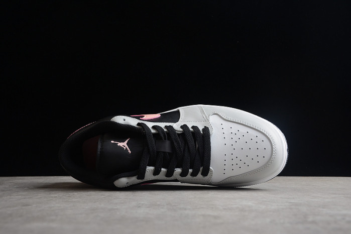 air jordan 1 low white grey black pink 553558-062