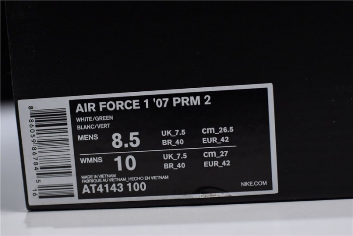 nike air force 1 white hyper jade volt at4143-100