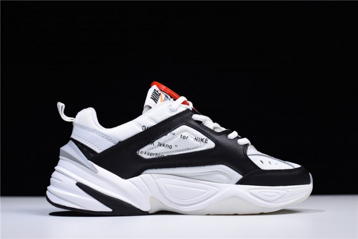 ow x nike m2k tekno black ,white a03108 062