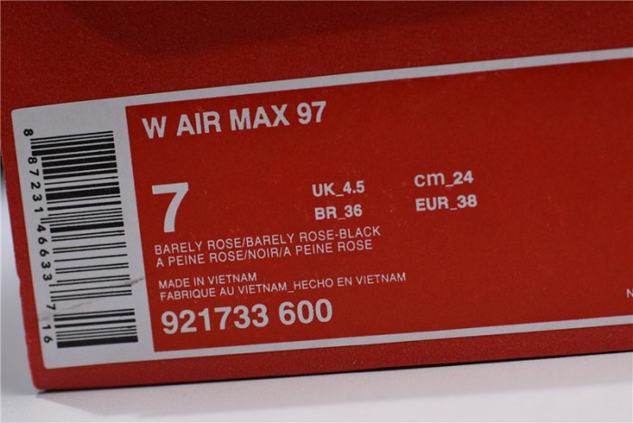 nike air max 97 barely rose 921733-600