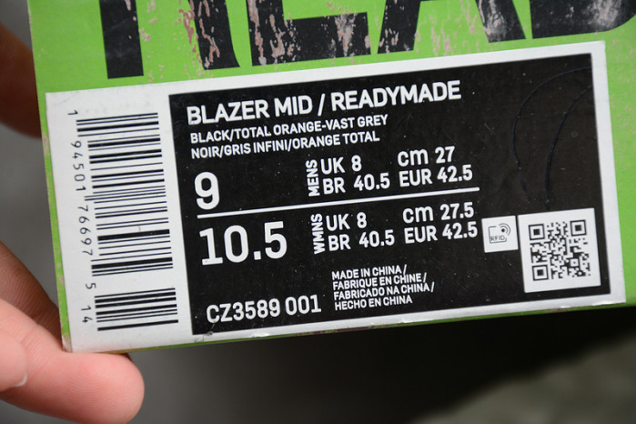 nike blazer mid readymade black cz3589-001