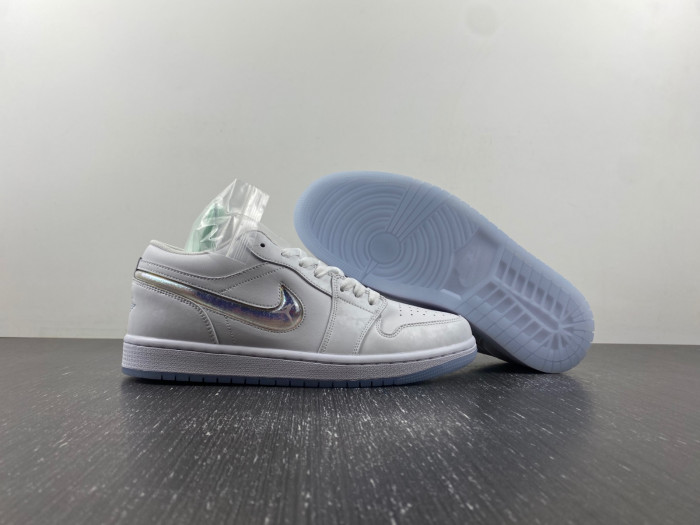 Air Jordan 1 Low GS “Glitter Swoosh” FQ9112-100