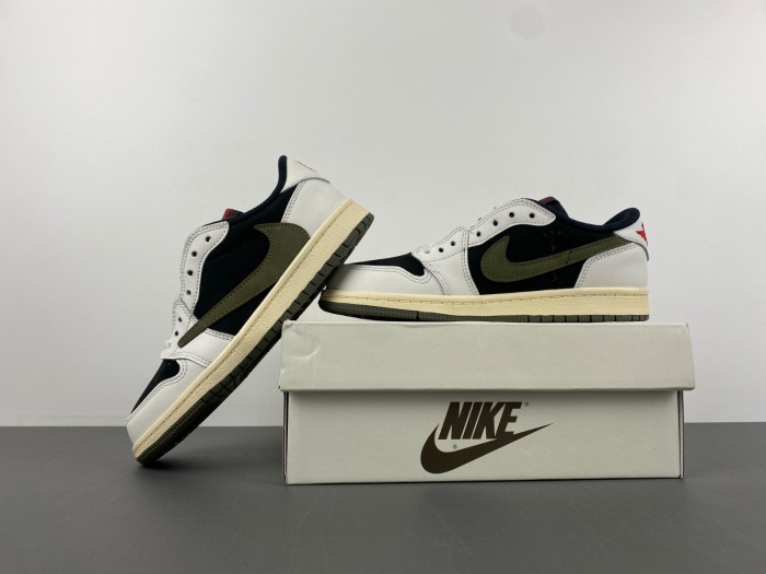 TRAVIS SCOTT X AIR JORDAN 1 LOW Olive KIDS DZ5909 106