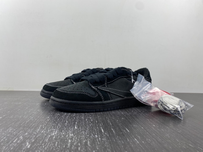TRAVIS SCOTT X AIR JORDAN 1 LOW “Black Phantom” KIDS DO5442-001