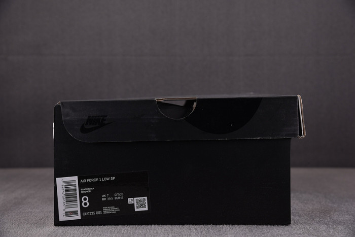 Nike Air Force 1 Low Supreme Black CU9225-001