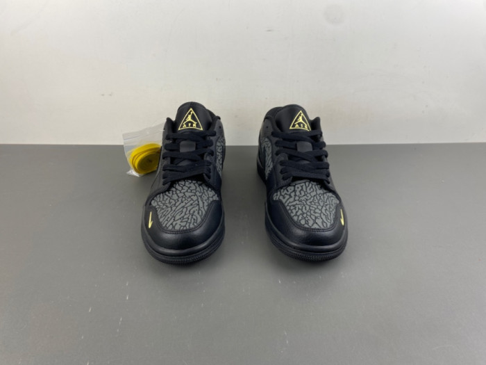 Air Jordan 1 Low Black Elephant Print IM6568-010